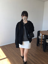 Rust Low-Rise Mini Skirt (2 colors)