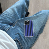 [Epoxy Silver] Stripe case(purple)