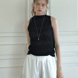 Elrocio neck vest (black)