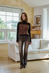 IRIS TOP / BROWN