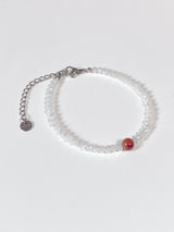 Plum stone bracelet