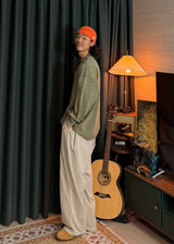 Pigment Balloon A-Line Wide Pants 4COLOR