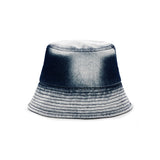 VZ Label Bleach Washing Denim Bucket Hat / Indigo