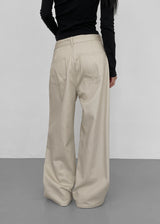 [MADE] Torrance One Tuck Wide Cotton Pants