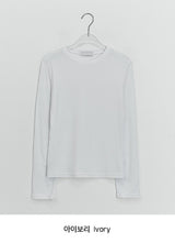 シセル ラウンド ロングスリーブ Tシャツ