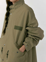 Vintage Safari Puffer Jacket (Khaki)
