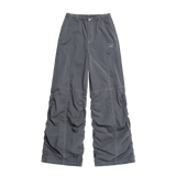 斜めカットステッチシャーリングパンツ