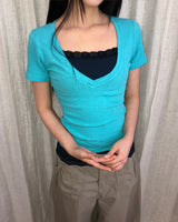 パートンディープVネック半袖Ｔシャツ