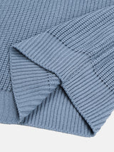 Crop saddle knit