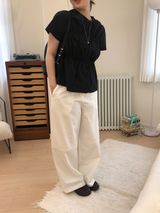 ステッチバンディングパンツ