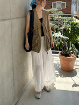 pure frill ribbon pants