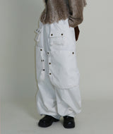 Kuro banding snap pocket wide fit washed pants