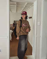 Lighton Brush Balloon Denim Pants