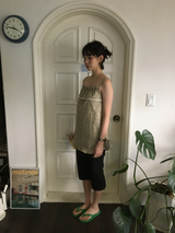 Ethnic Shirred Sleeveless (3color)
