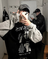 トリリンカラーブロックロングスリーブTシャツ