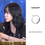 [Celeb pick] Black Marble Chain Bracelet