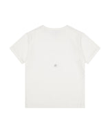 (DUC) アイレットスタッズセミクロップTシャツ ホワイト