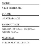 Men's ブレスレットサージカルスチール_CLEF ヘルツブレスレット