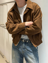 Suede short blouson(3color)