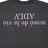 24FW UPSIDE DOWN BASIC LOGO SHORT SLEEVE T-SHIRT CHARCOAL