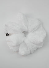 レースフラワーシュシュ_ラージ_White