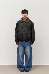 Landed Fur Leather Jacket