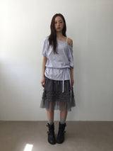 Verde chiffon skirt (3color)