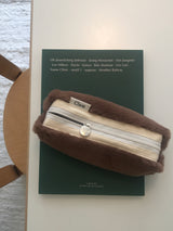 Clam round pencilcase _ Fur Teddy bear