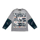 Grey RockStar Layered T-Shirt
