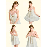 [GirlyFancyClub] 3D Rose A-line Luminous Camisole Dress