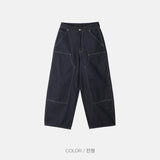 BASE BOUBLE KNEE NON-FADE DENIM