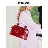 muva. French Knotted Underarm Bag, Genuine‑Leather Niche Premium‑Feel Women’s Shoulder Purse, New Arrival May 17