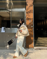Cropped padded jacket