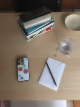 Cherry Glass Bumper Case ( White )