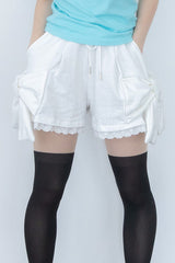 ビッグ リボン パンツ(WHITE)