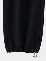 belted denim wide slacks