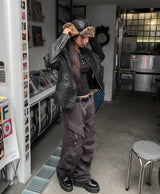 Pico Cation Dyeing Biker カーゴパンツ