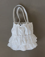 frill cotton big shoulder bag