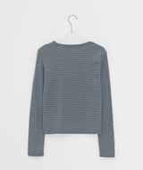 Takan Stripe Round Long Sleeve Tee