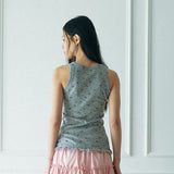 Flower Lace Holter Sleeveless (Melange)