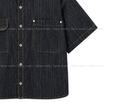 Bion Stitch Half Denim Shirt