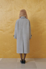 Herringbone double coat_gray