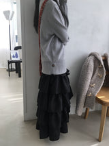 ロマンティックティアードスカート