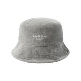 24FW ベーシックロゴベロアバケットハット メランジ