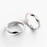 SVR-605 Kang Daniel Worn Silver 92.5 Twist Silver Ring Couple Ring Friendship Ring