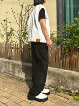 LOOSE FIT WHITE DENIM VEST code 21011