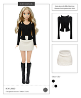 Hush layered ribbed knit top