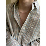 [S/S] マルチストライプオーバーフィットシャツ（3色）