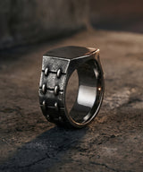 NR-304 Square Stud Signet Ring