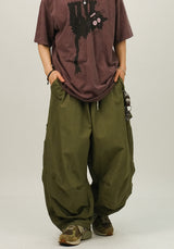 EN Rip-stop Carpenter Banding Parachute Pants